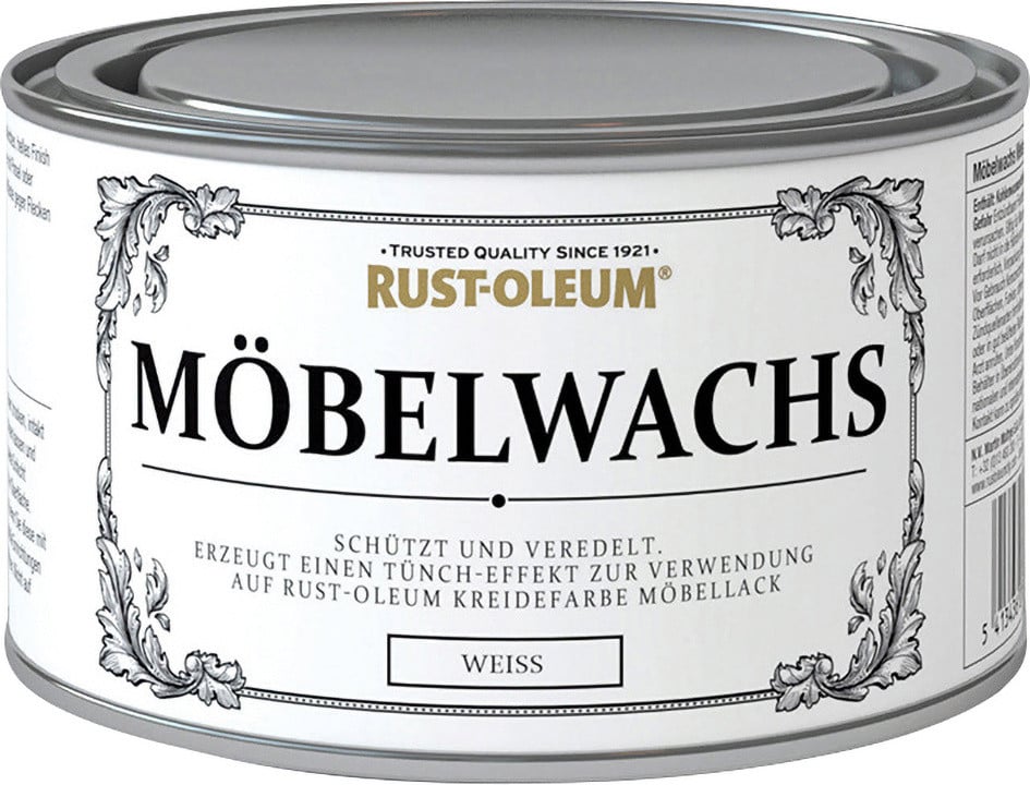 Rust-Oleum Kreidefarbe Möbelwachs 400 ml weiß GFM1f4f4b024
