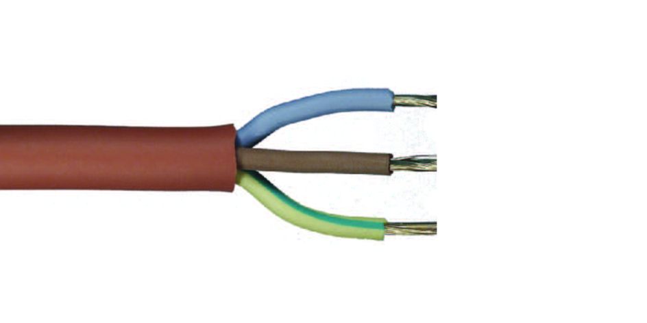 Hittebestendige Siliconenkabel SIHF 3x1,5mm2 - rol 50m
