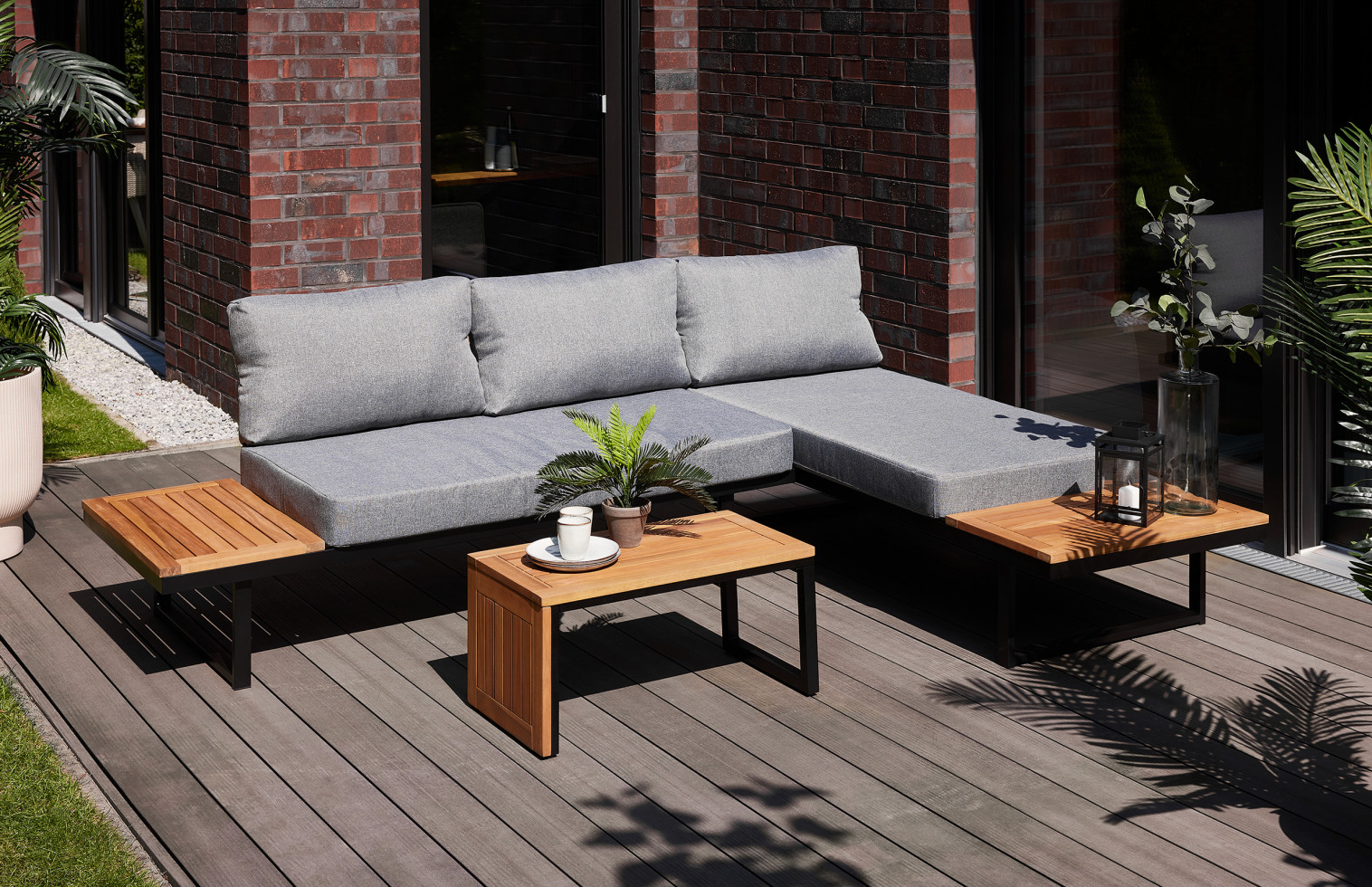 Primaster GartenmöbelSet Vulcano Holz/Aluminium kaufen Globus Baumarkt
