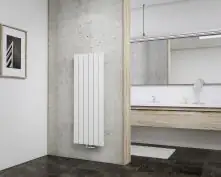 Schulte Badheizkörper Aachen 120 x 46,4 cm weiß 621 Watt Anschluss mittig