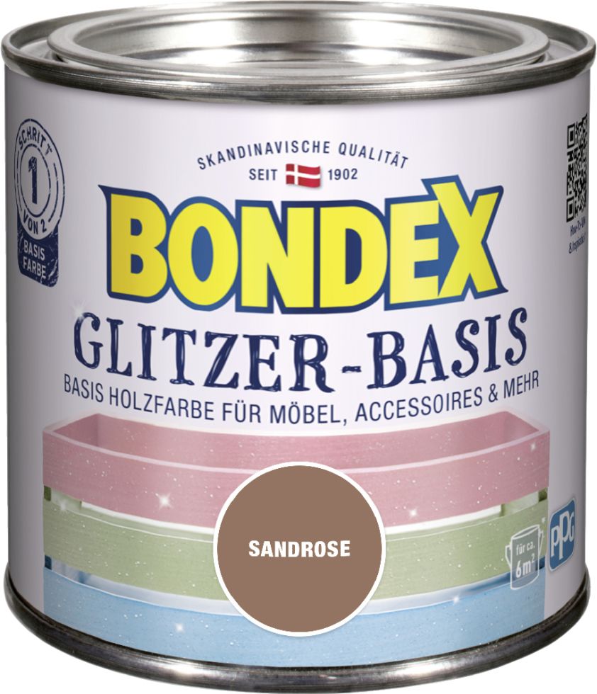 Bondex Glitzer-Basis 500 ml basis sandrose