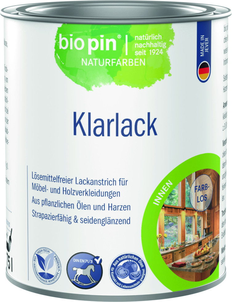 Biopin Klarlack Aqua 750 ml farblos GFM35d054bf4