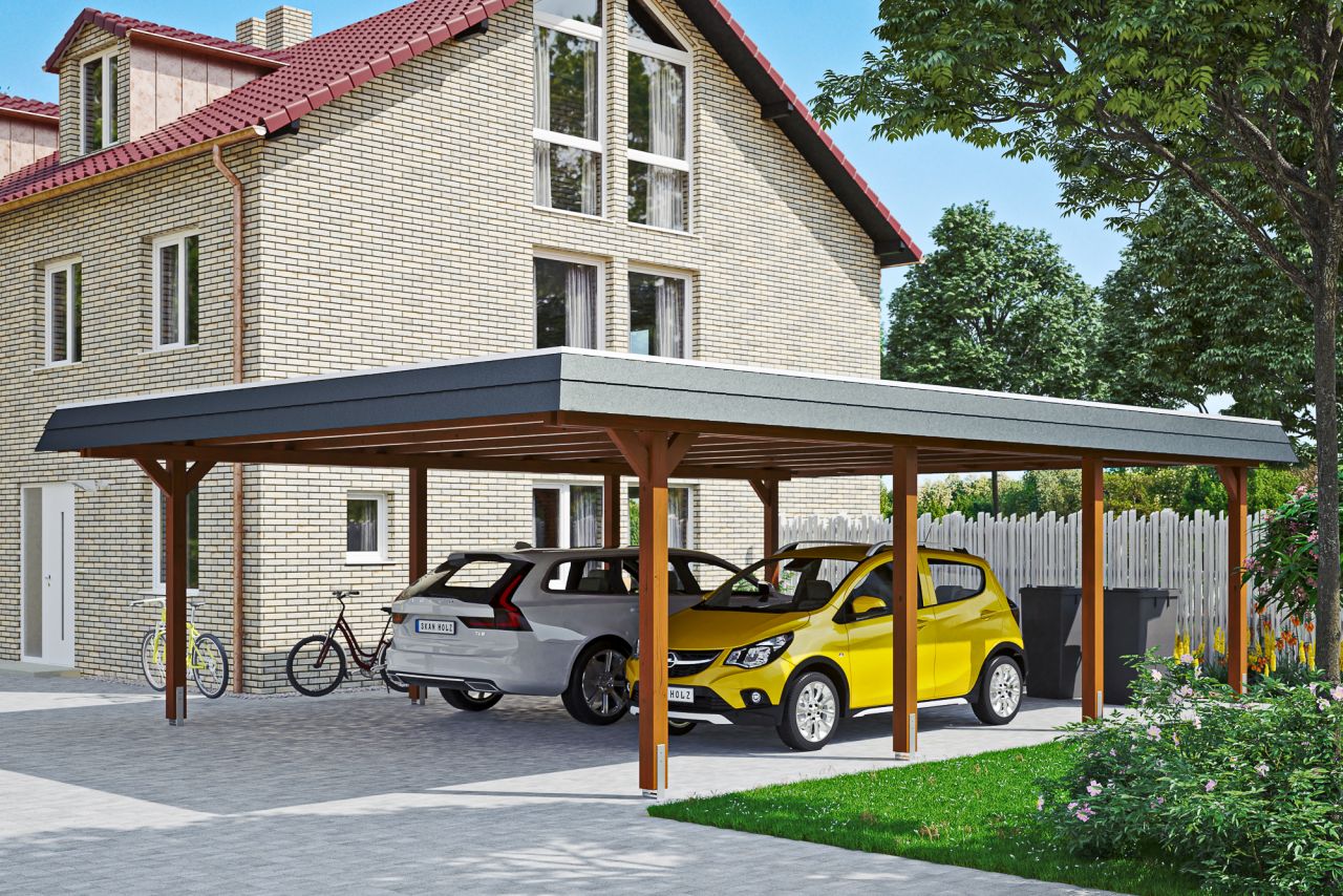 SkanHolz SKAN HOLZ Carport Wendland 630 x 879 cm mit Aluminiumdach GLO784205879
