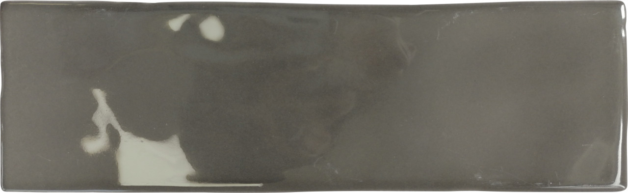 Wandfliese Borgo 6,5 x 20 cm anthrazit glanz