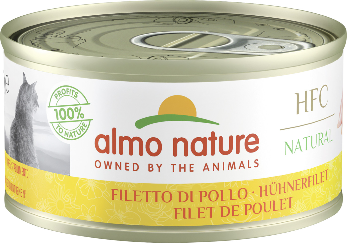 Almo Nature HFC Katzenfutter - Frischer Lachs, Monoprotein, 300g Für Wählerische Katzen