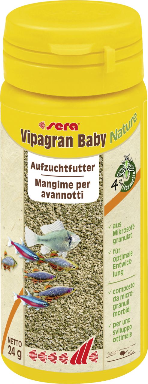 Sera Fischfutter Vipagran Baby 50 ml GLO629500441