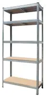 Metallsteckregal 180 x 90 x 40 cm 5 Holzböden 875 kg