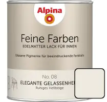 Alpina Feine Farben Lack No. 08 Elegante Gelassenheit  hellbeige edelmatt 750 ml