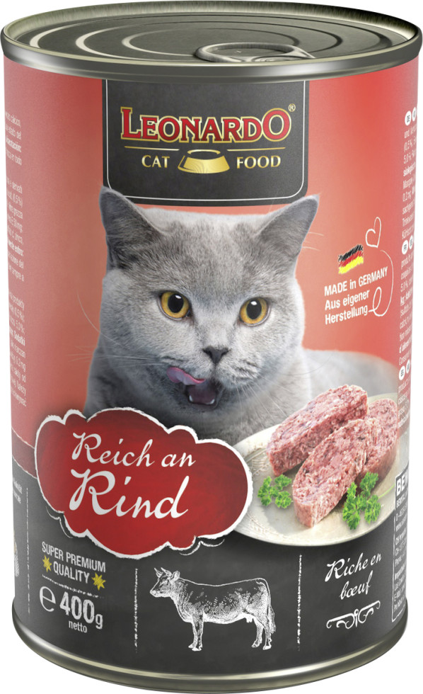 Leonardo Katzennassfutter Rind 400 g GLO629206636