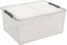 Sunware Aufbewahrungsbox Q-Line 120L transparent 80 x 50 x 38 cm