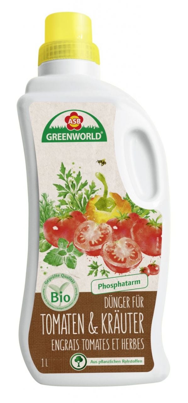 ASB Greenworld Bio Tomaten- und Kräuter Dünger 1 L GLO688301276