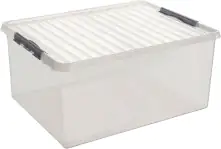 Sunware Aufbewahrungsbox Q-Line 120L transparent 80 x 50 x 38 cm
