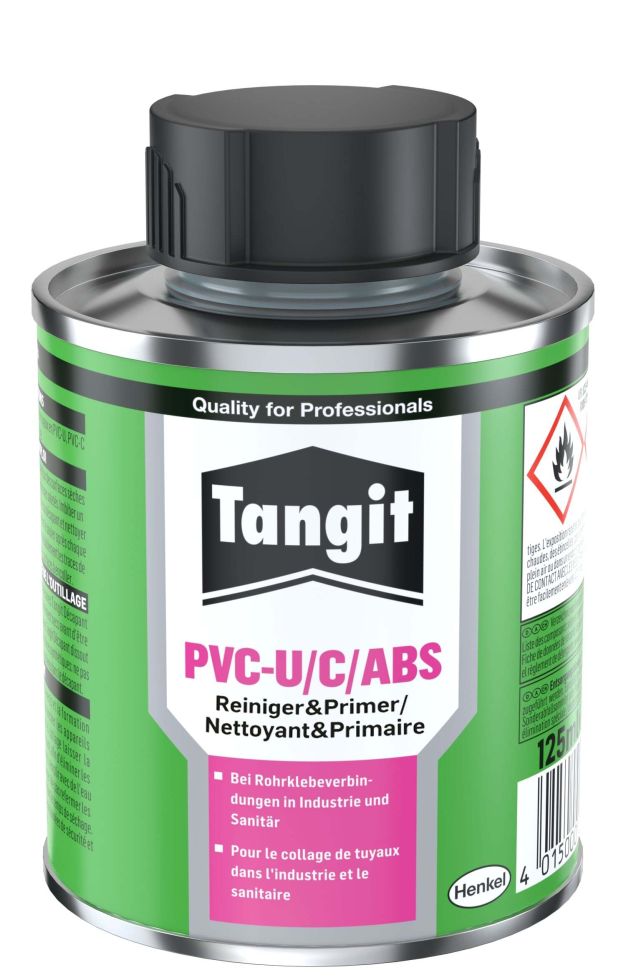 Tangit PVC-U/C/ABS-Reiniger 125 ml Trichterflasche, transparent