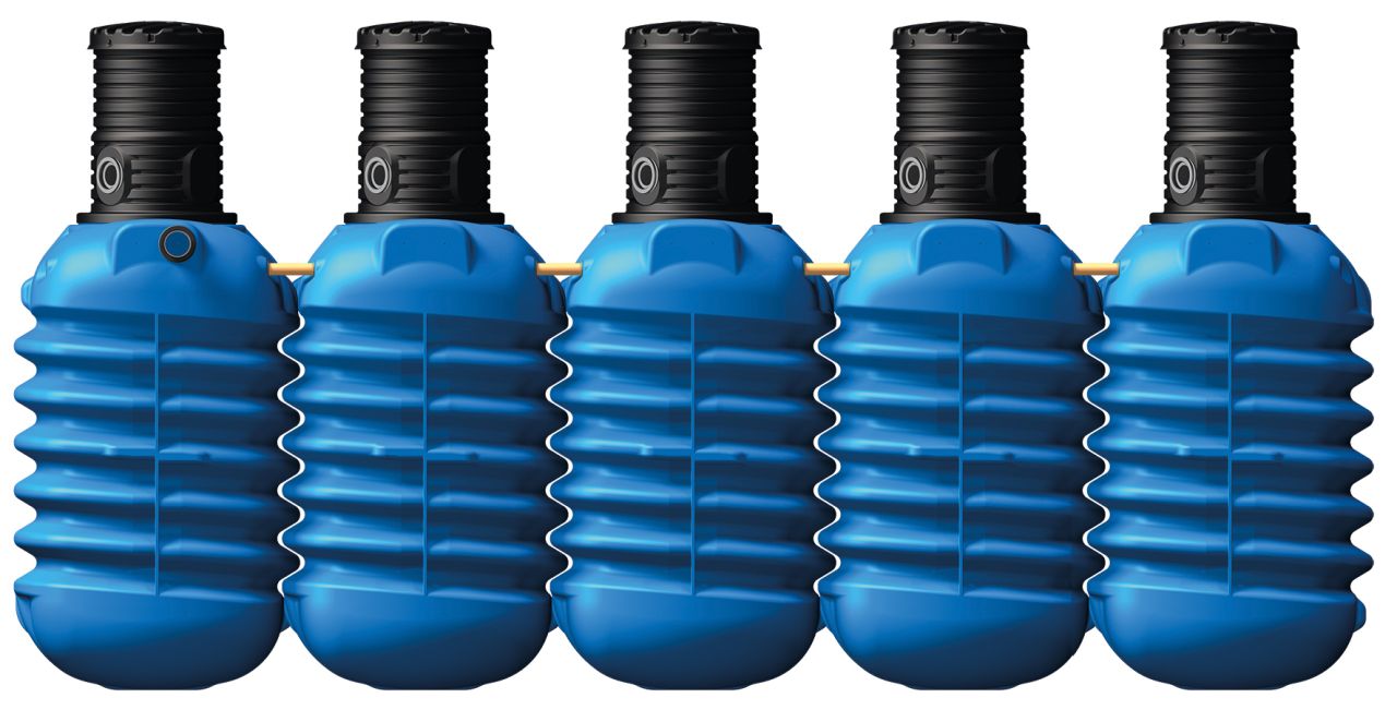 4rain Modularis Erdtank-Paket 12500 L Haus-Premium, begehbar