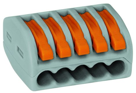 Wago Classic Hebelklemme, Anzahl Leiter: 5, 0,08 - 4,0 mm², 40 Stück