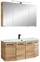 Pelipal Badmöbel-Set Aachen Riviera Eiche 112 cm