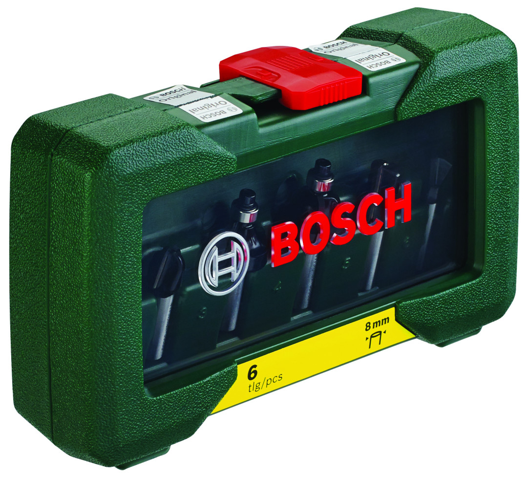 Bosch HM-Fräser-Set 8 mm Schaft 6-teilig