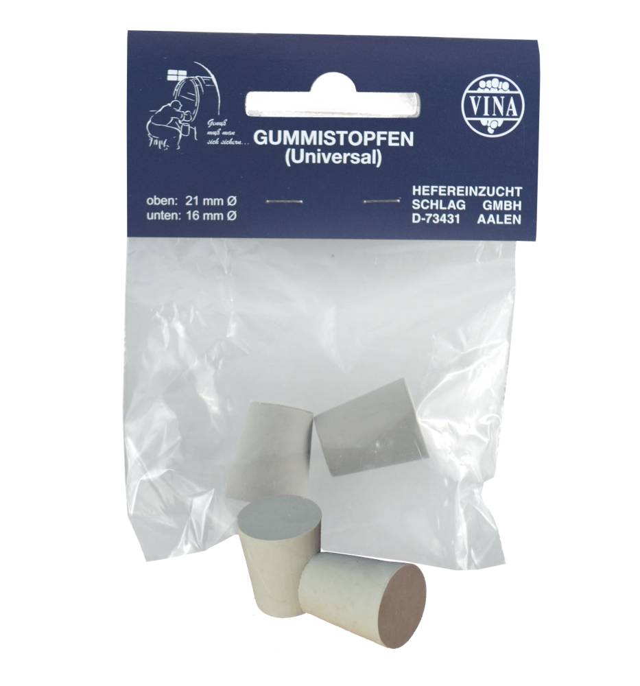 Vina Gummistopfen grau, 21/16 mm GLO692502299