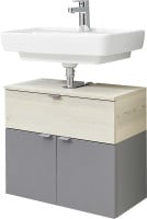 Pelipal Waschbeckenunterschrank Quickset 394 Quarzgrau/Akzent Polar Pinie 80 cm