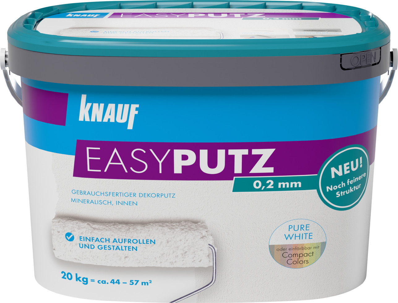 Knauf Easyputz Rollputz 20 kg 0,2 mm Schneeweiß GFM2906e016f