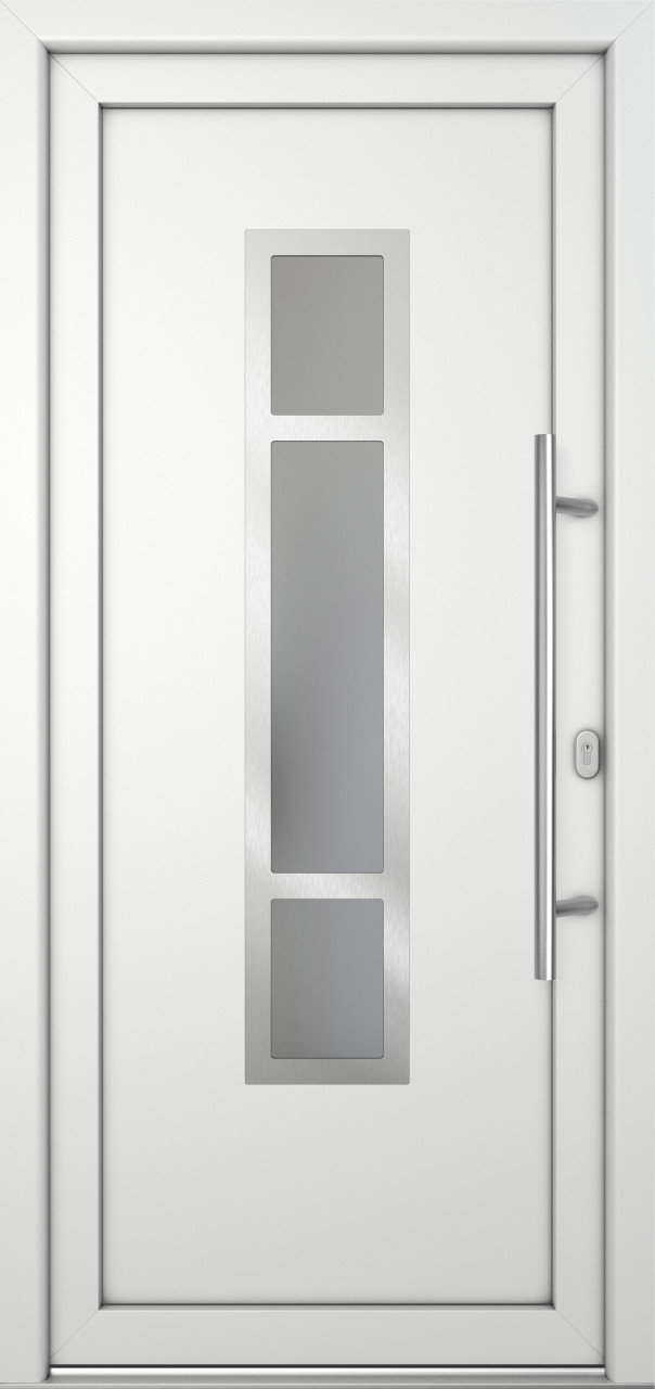 Meeth Haustür Signum Pro PVC Modell 87 98 x 208 cm DIN Rechts weiß