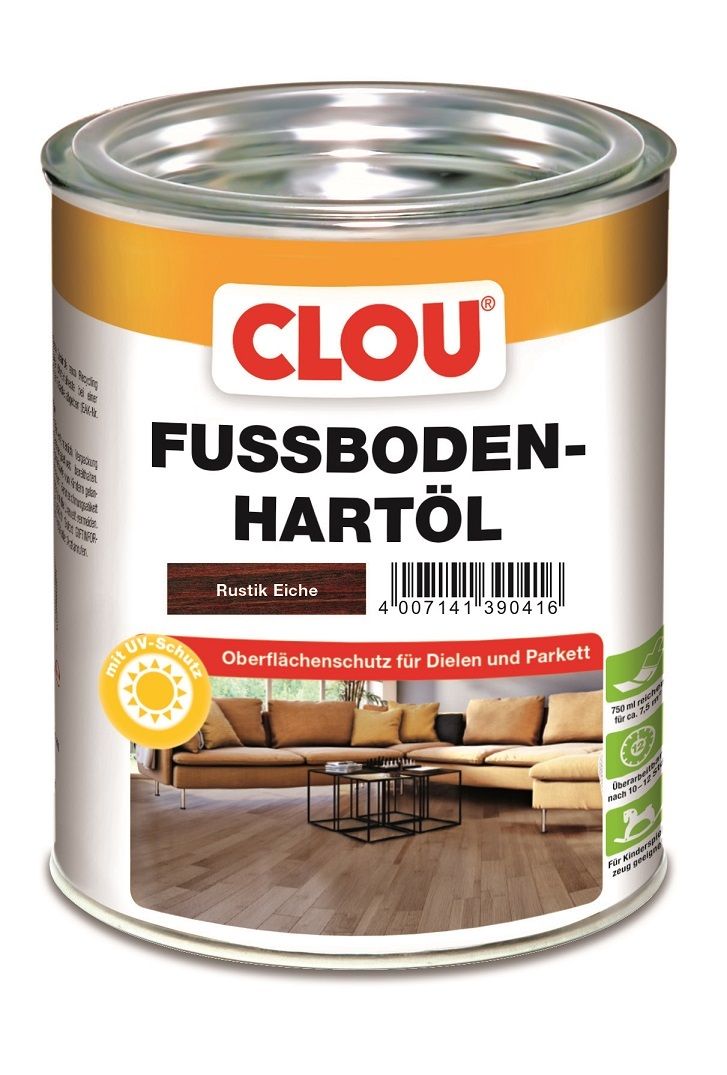 Clou Fußboden Hartöl 750 ml eiche rustik GLO765152952