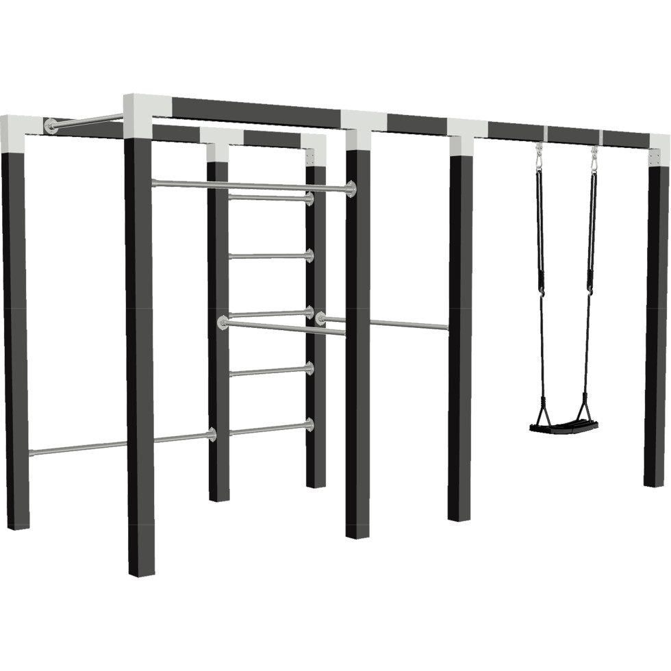 Plus Outdoor Fitness Modell 3 138 x 220 x 380 cm schwarz