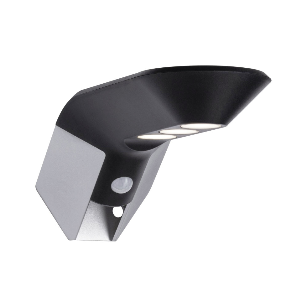 Paulmann LED Solar-Wandleuchte Soley anthrazit warmweiß Bewegungsmelder