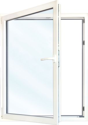Germany product data sample: Meeth Fenster 120 x 60 cm DIN links 1 flügelig Dreh-Kipp weiß/ titan