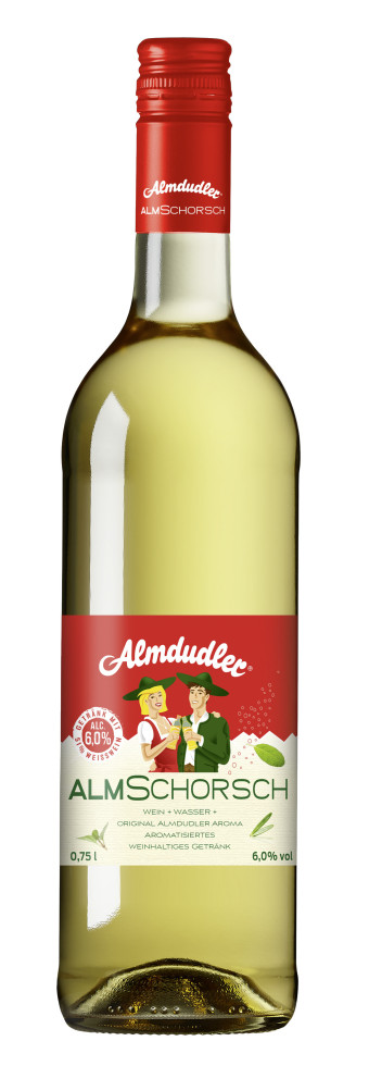 Almdudler Almschorsch Weiss Weinschorle + Kräuter 1 x 0,75 l GLO642011782