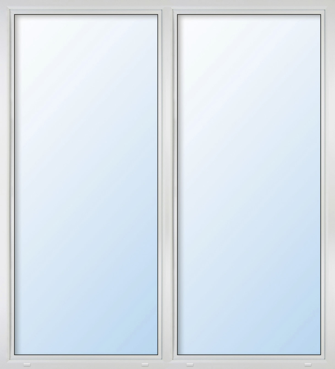 Meeth Balkontür Kunststoff 140 x 200 cm 2-flg. Dreh/Dreh-Kipp Stulppfosten weiß