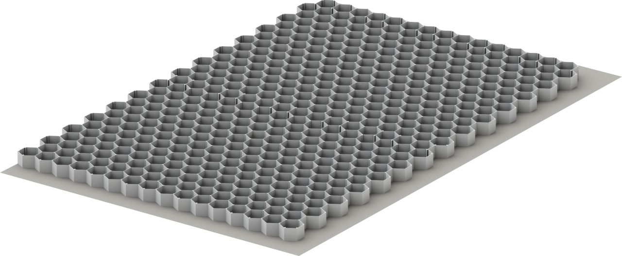 ACO Self Kieswabe eco M 120 x 80 x 3 cm grau inkl. Geotextil GLO788102818
