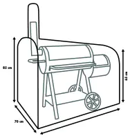 Primaster Schutzhülle für Smoker 150 x 70 x 125 cm