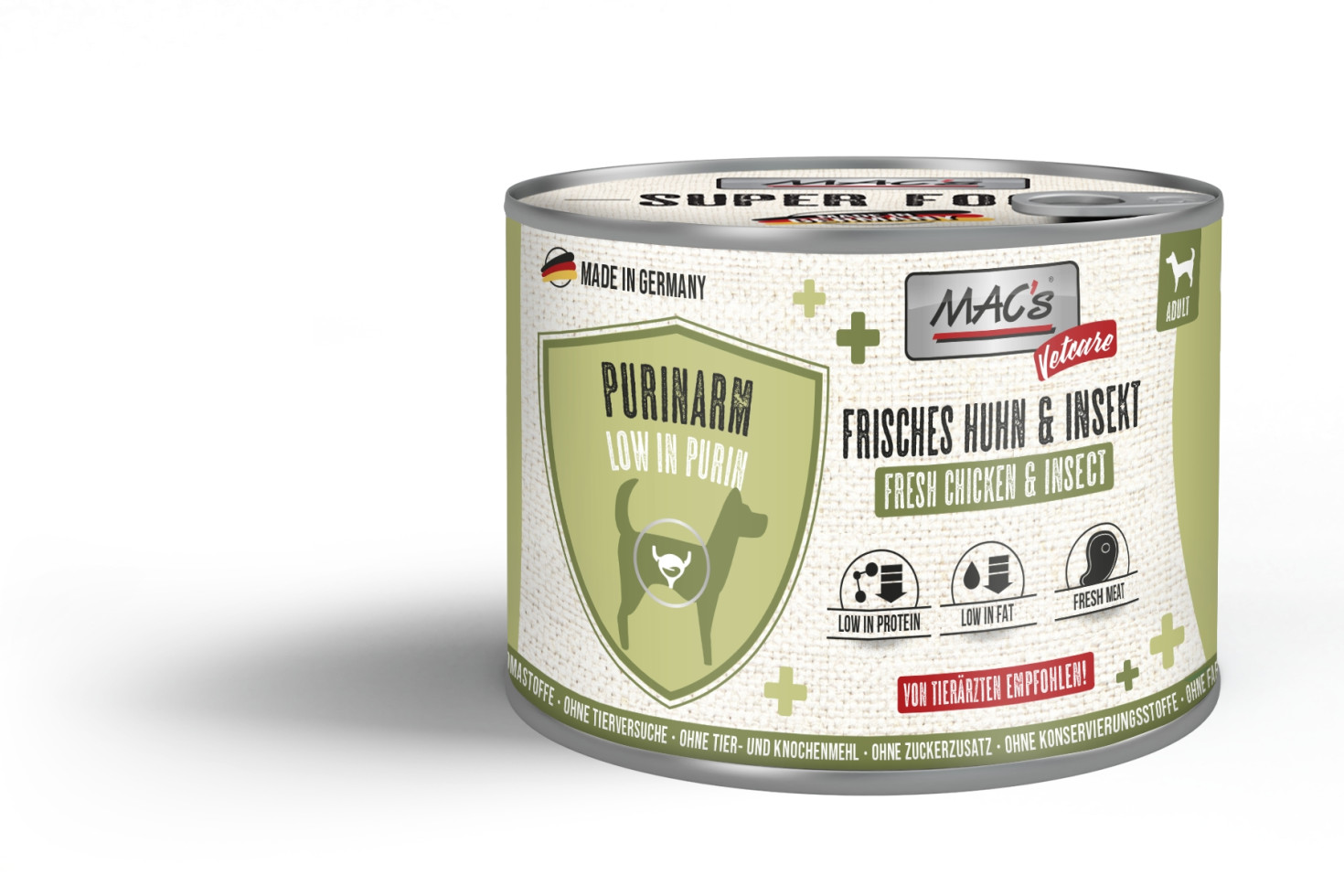 Macs Dog VetCare Hundenassfutter Adult Purinarm 200 g Huhn GFM010e66b0b