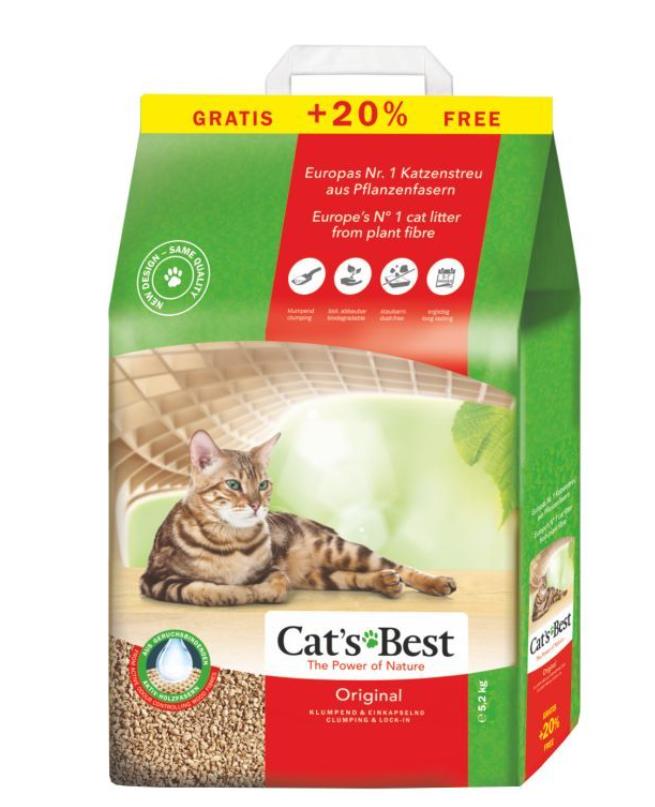 Cats Best Katzenstreu Original 100 % ökologisch 10 + 2 L
