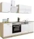 4260515337527_2834906 Respekta Economy Küchenblock 220 cm weiß, Eiche Sonoma, KB220ESWSWC