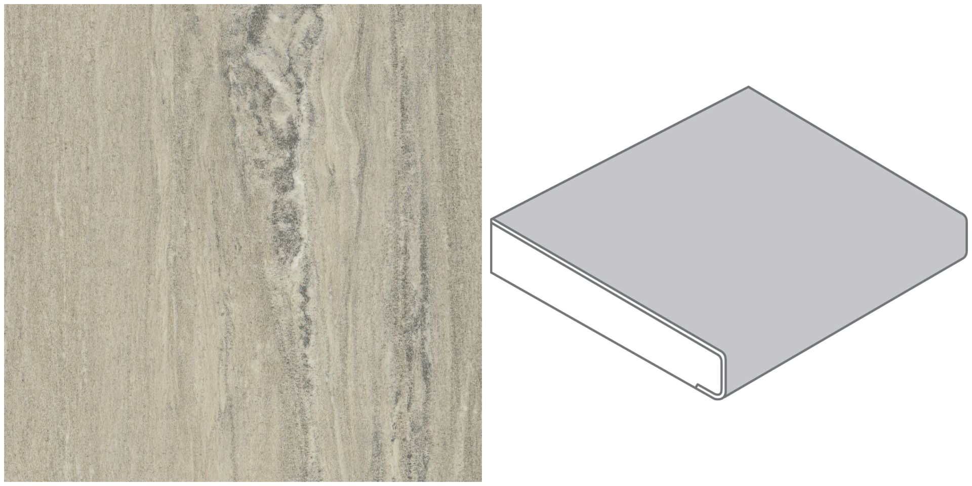GetaElements Fensterbank InForm marmor medusa beige 410 x 20 x 2,28 cm