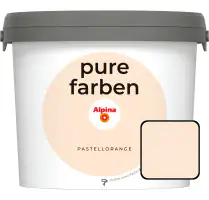 Alpina Pure Farben Wandfarbe pastellorange 2,5 L