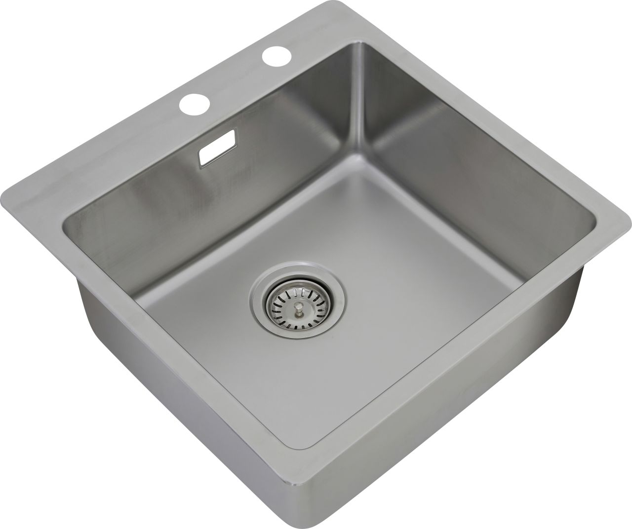 respekta Einbauspüle 1 Becken mit Hahnlochbank Chicago Single 50 x 50