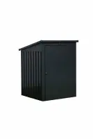 Floraworld Mülltonnenbox aus Stahl für 1 x 240 L Mülltonnen anthrazit