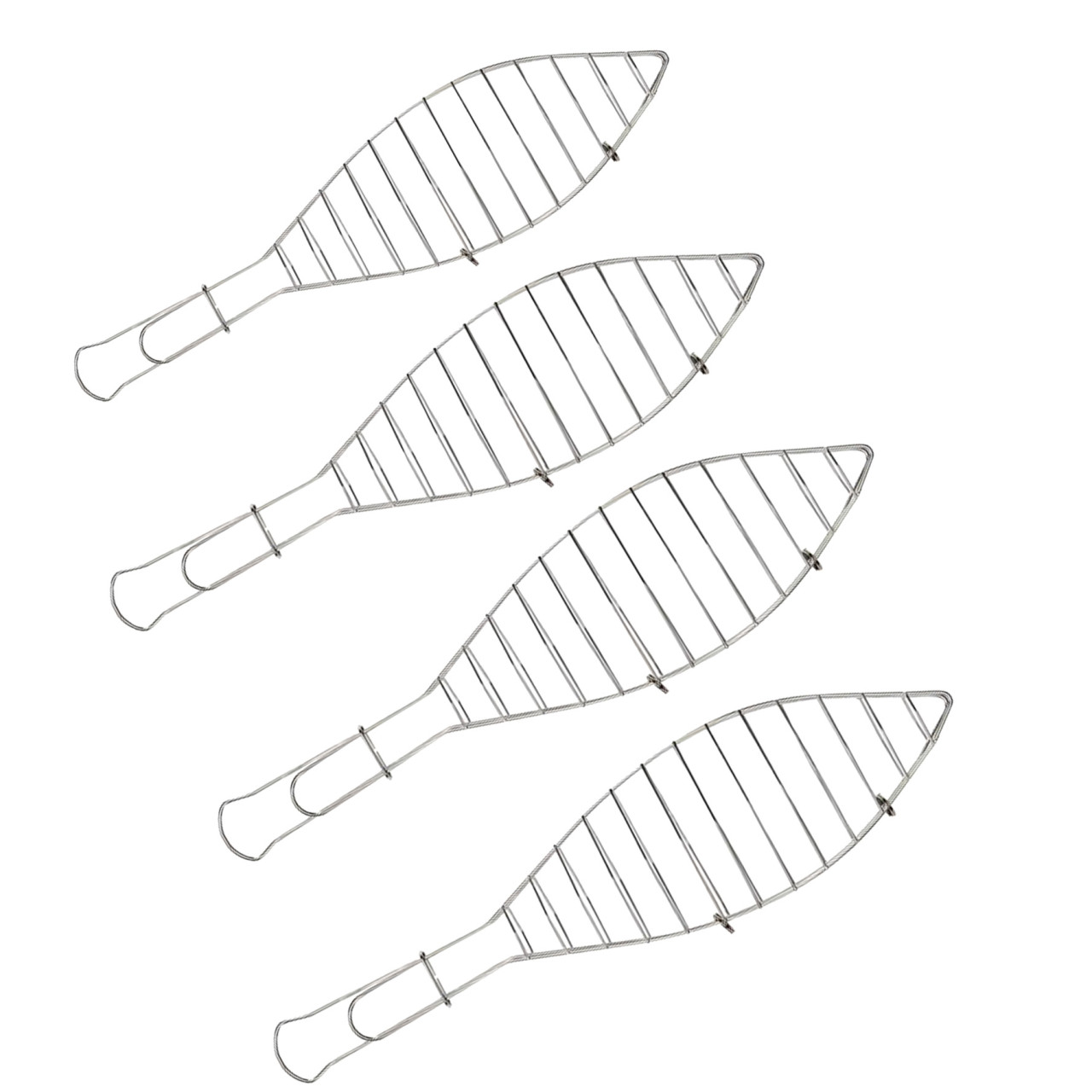 Primaster Fischbräter-Set Edelstahl 4 Stück 42 cm GLO691404425