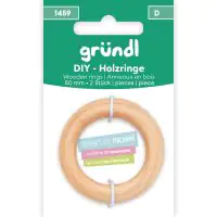 Gründl DIY Holzringe 50 mm 2 Ringe