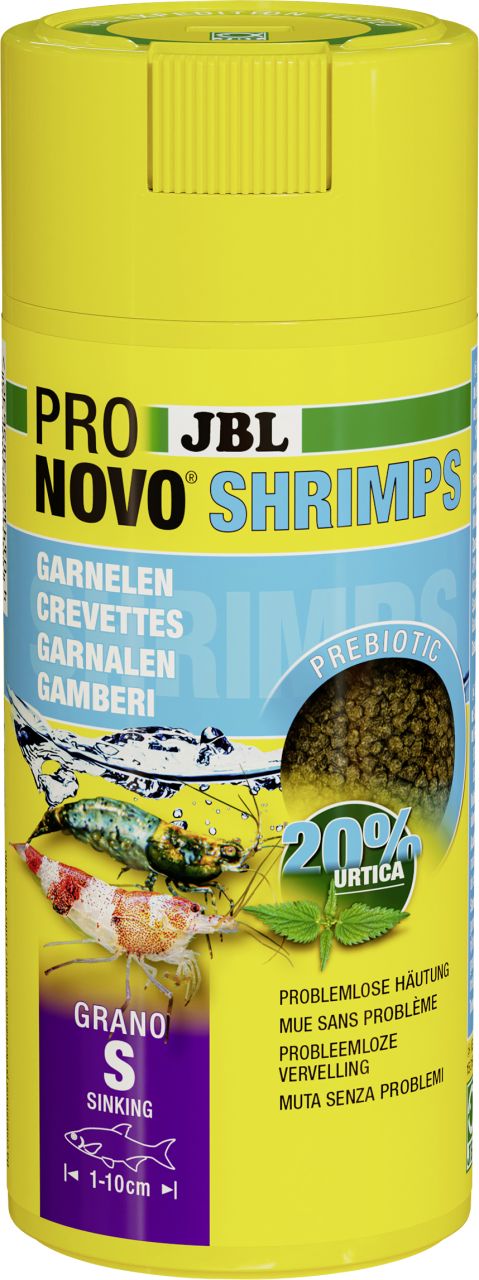 JBL Aquaristik JBL Fischfutter Pronovo Shrimps Grano S Fischfuttergranulat 250 ml GLO629501276