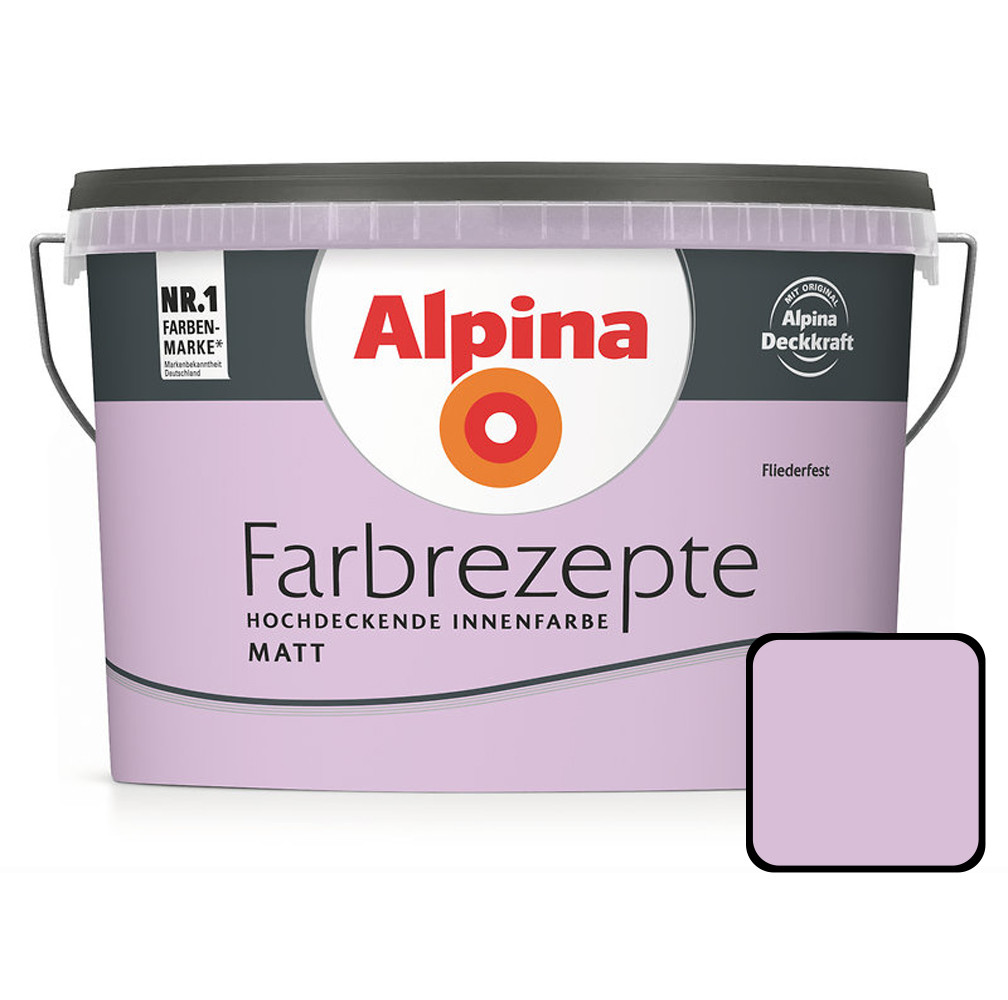 Alpina Farbrezepte Fliederfest matt 2,5 L GLO765053589