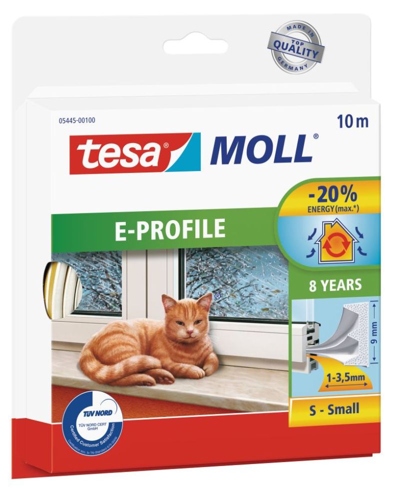 tesa Insulation E-Profil Classic 10 m, weiß