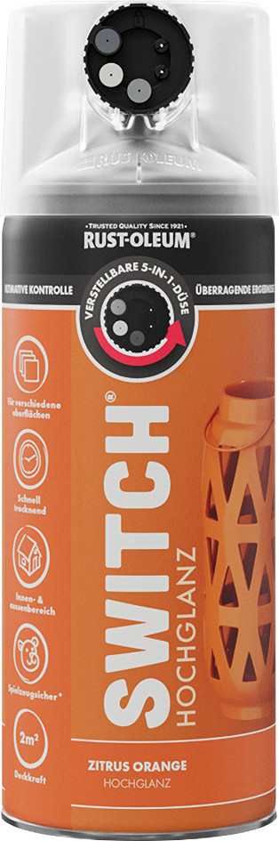 Rust-Oleum Sprühlack Switch 400 ml zitrusorange hochglanz GFM230b2213a