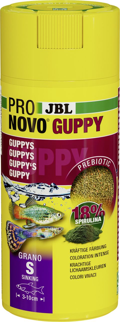 JBL Aquaristik JBL Pronovo Guppy Grano S 250ml Fischfutter GLO689506381