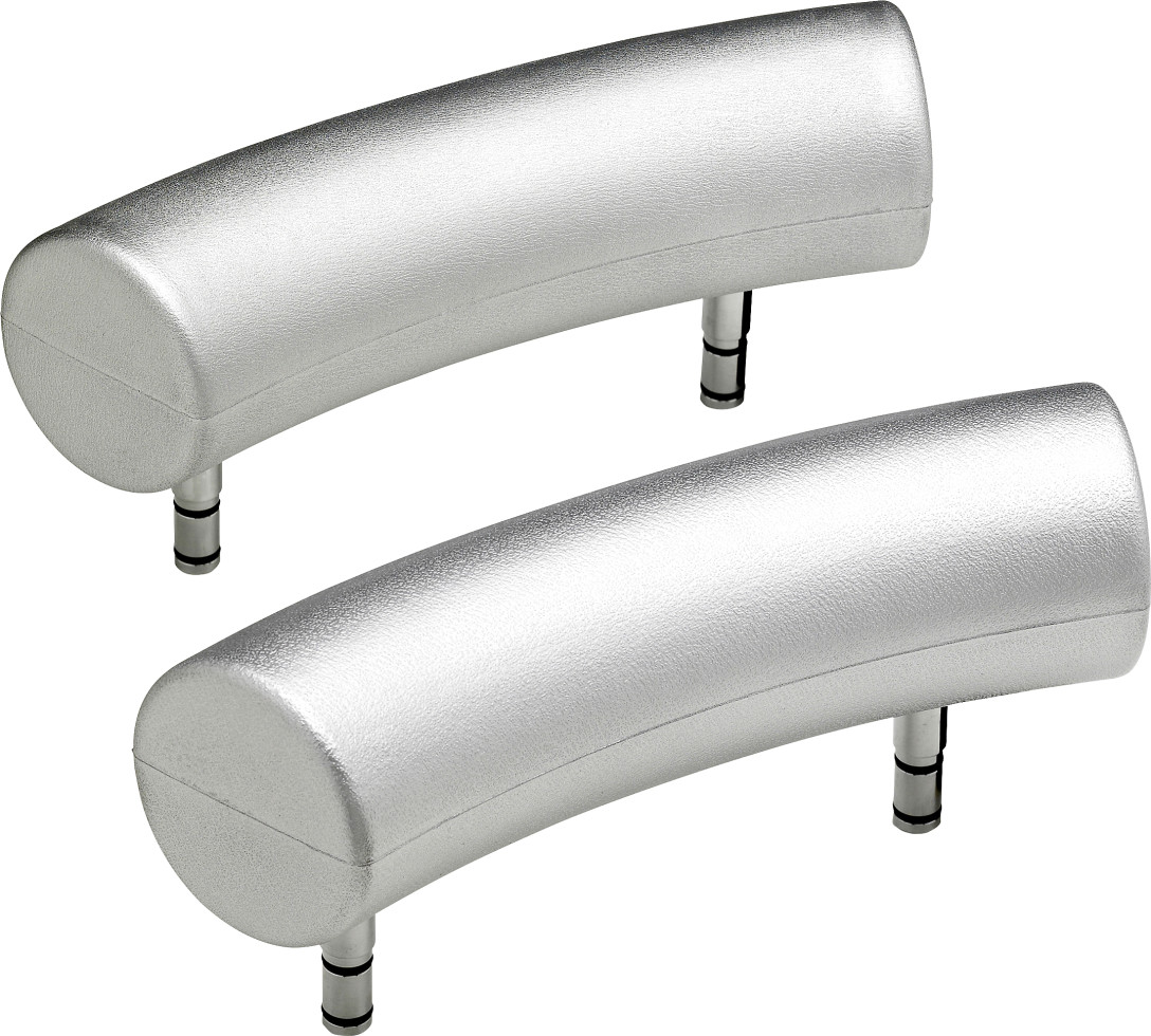 Ottofond Nackenstützen 2 Stück zu Badewanne Atlanta Duo, silbermatt