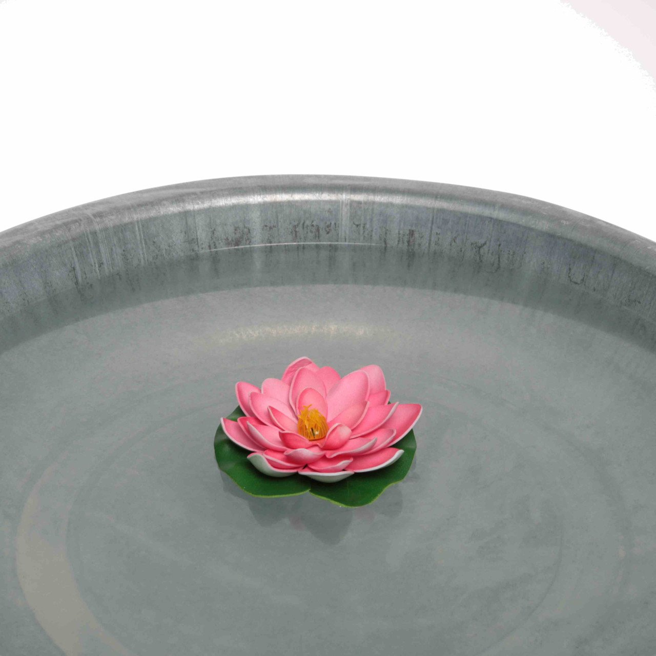 Deko-Rose schwimmend pink Ø 10 cm