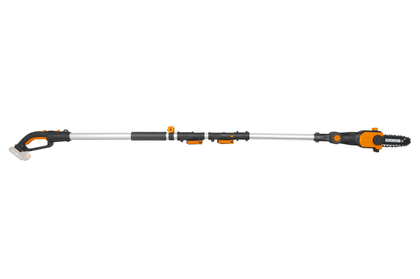 WORX Akku-Teleskop-Hochentaster WG349E.9 (ohne Akku) + WA3553 Akku 20V 4000 MAh – Für Schwere Gartenarbeiten